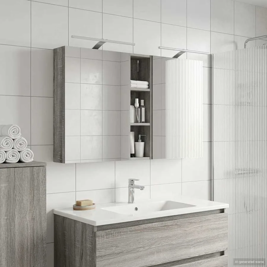 Ensemble de Meubles de Salle de Bain 3 pcs 120 x 14,5 x 70 cm