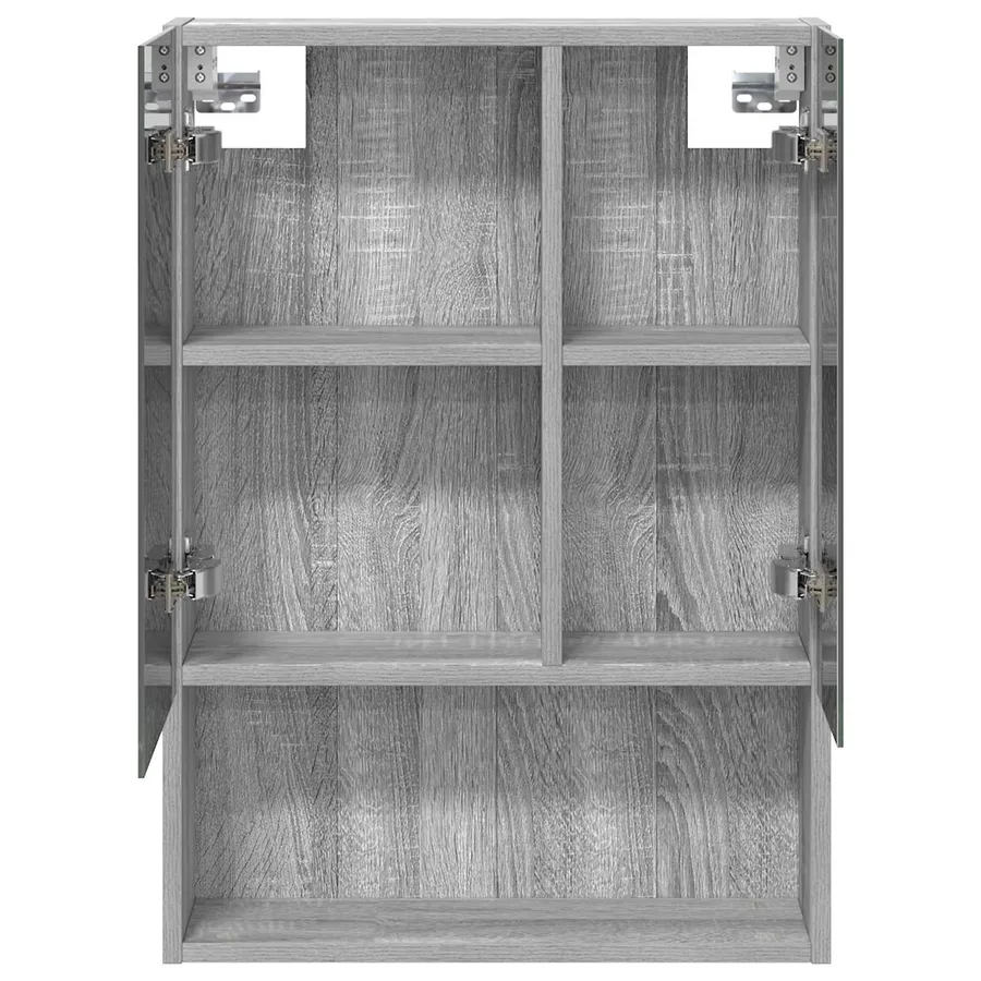 Armoire Miroir de Salle de Bain Gris Sonoma 50 x 14,5 x 70 cm - 6