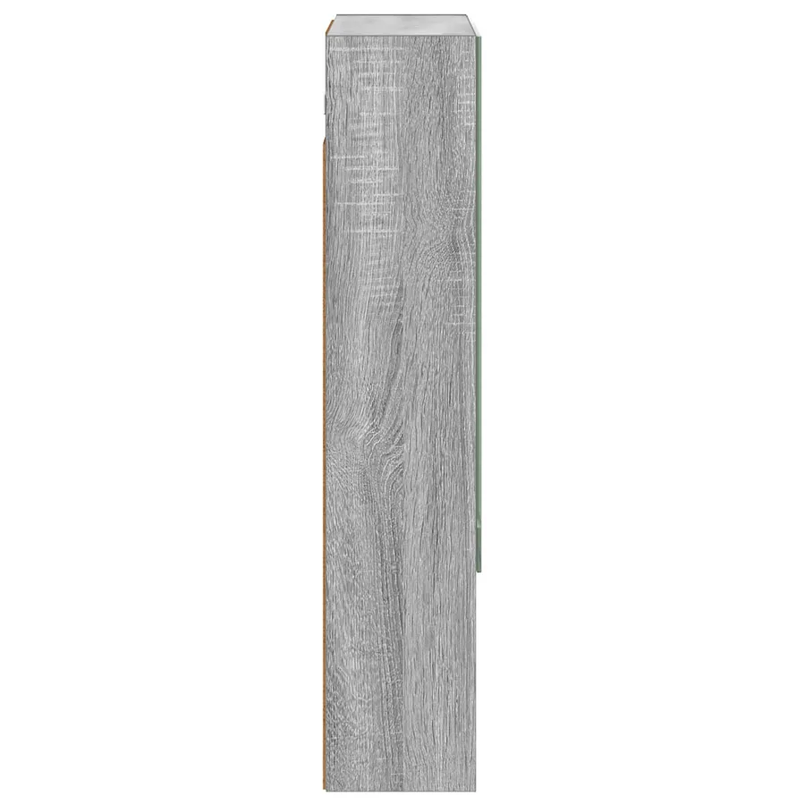 Armoire Miroir de Salle de Bain Gris Sonoma 50 x 14,5 x 70 cm - 7