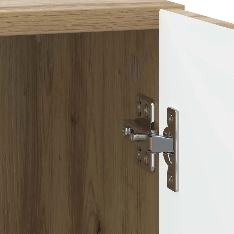 Cabinet de chevet Chêne artisanal 43 x 34,5 x 50 cm - 9