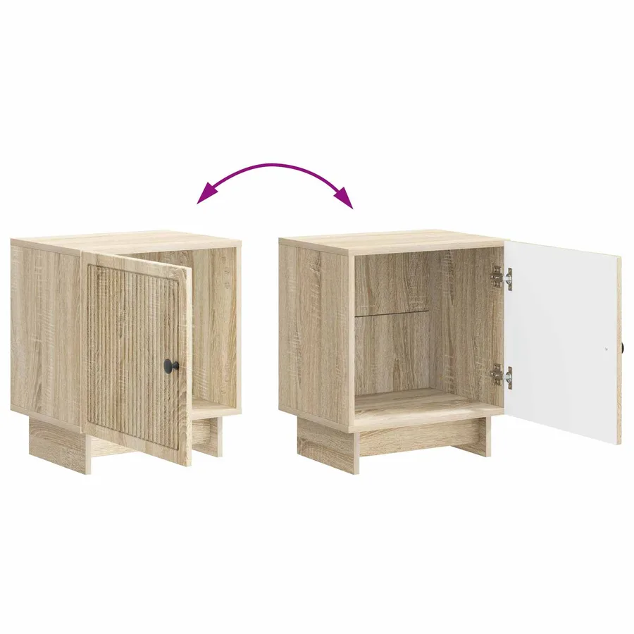 Cabinet de chevet Chêne Sonoma 43 x 34,5 x 50 cm - 10