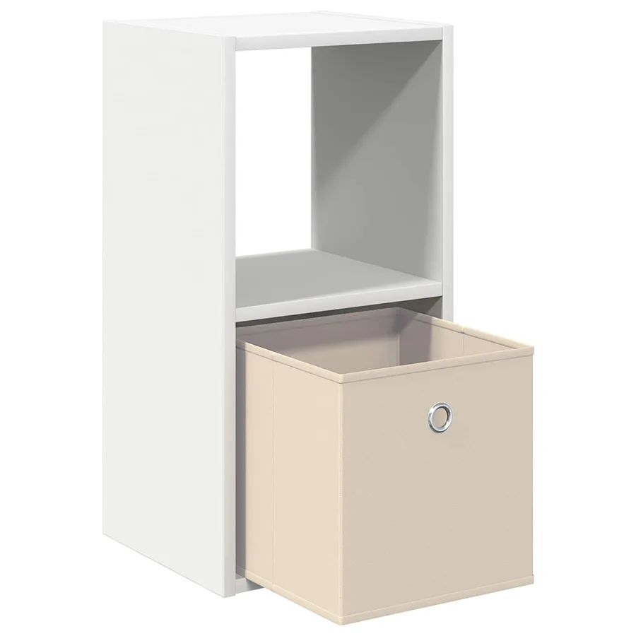 Table de chevet avec tiroir 2 pcs Blanc 30,5 x 27 x 59,5 cm - 5