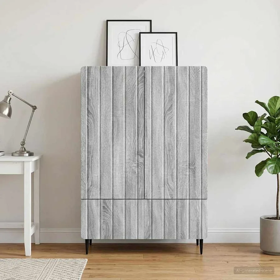 Buffet Sonoma gris 66 x 34,5 x 97 cm Bois d'ingénierie