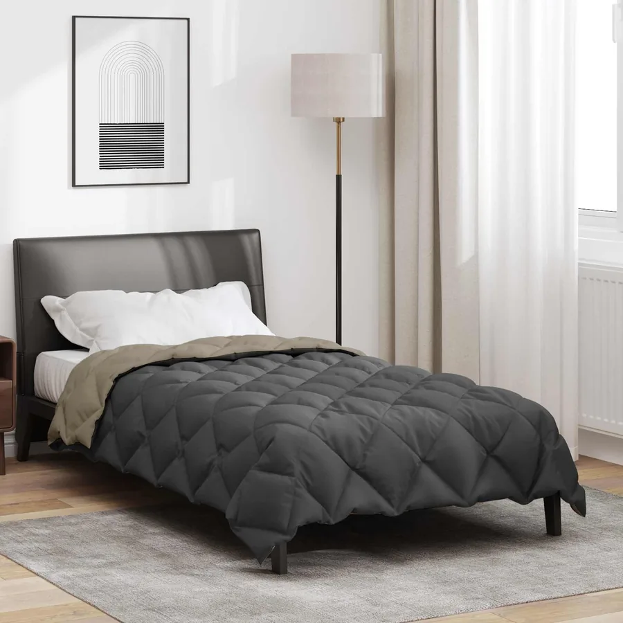 Duvet d'hiver 155 x 200 cm 450 gsm Microfibre (100% polyester)