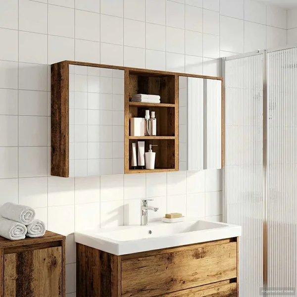 Ensemble de Meubles de Salle de Bain 3 pcs 126 x 16 x 62.5 cm