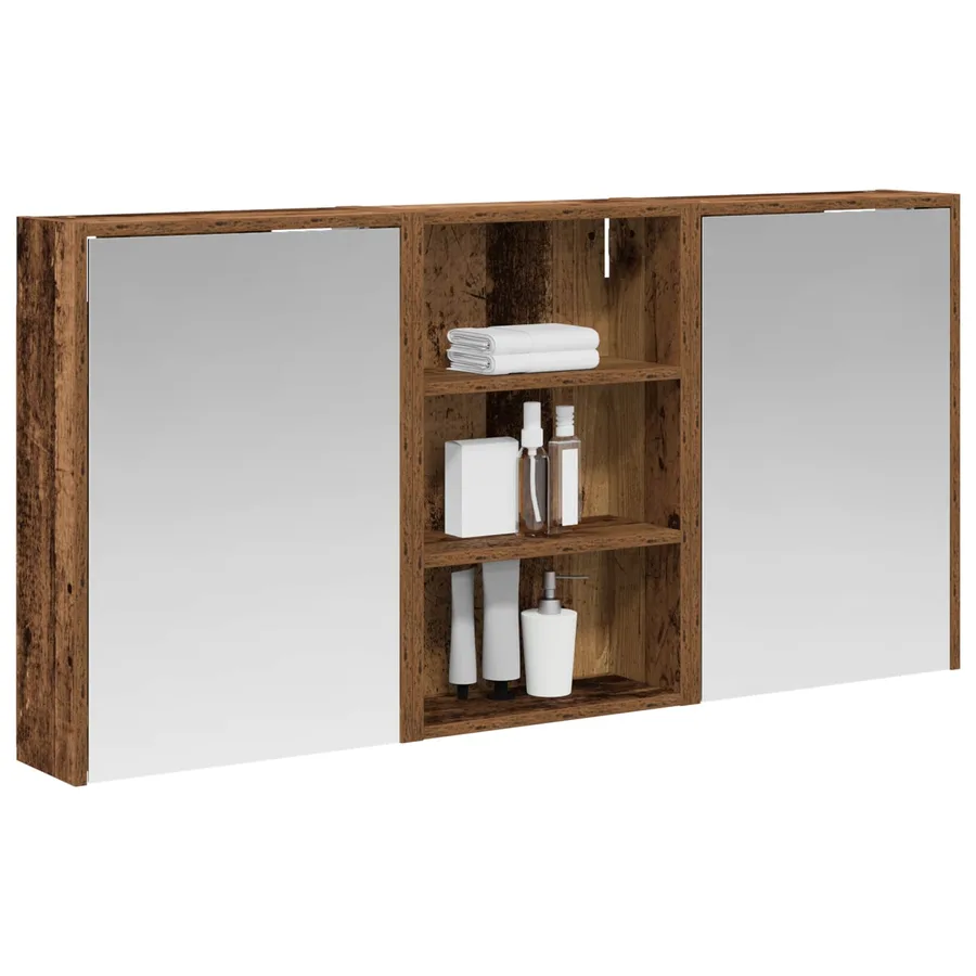 Ensemble de Meubles de Salle de Bain 3 pcs 126 x 16 x 62.5 cm - 3