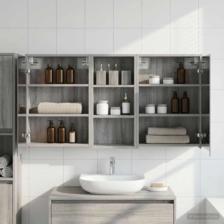 Ensemble de Meubles de Salle de Bain 3 pcs 116 x 16 x 62,5 cm