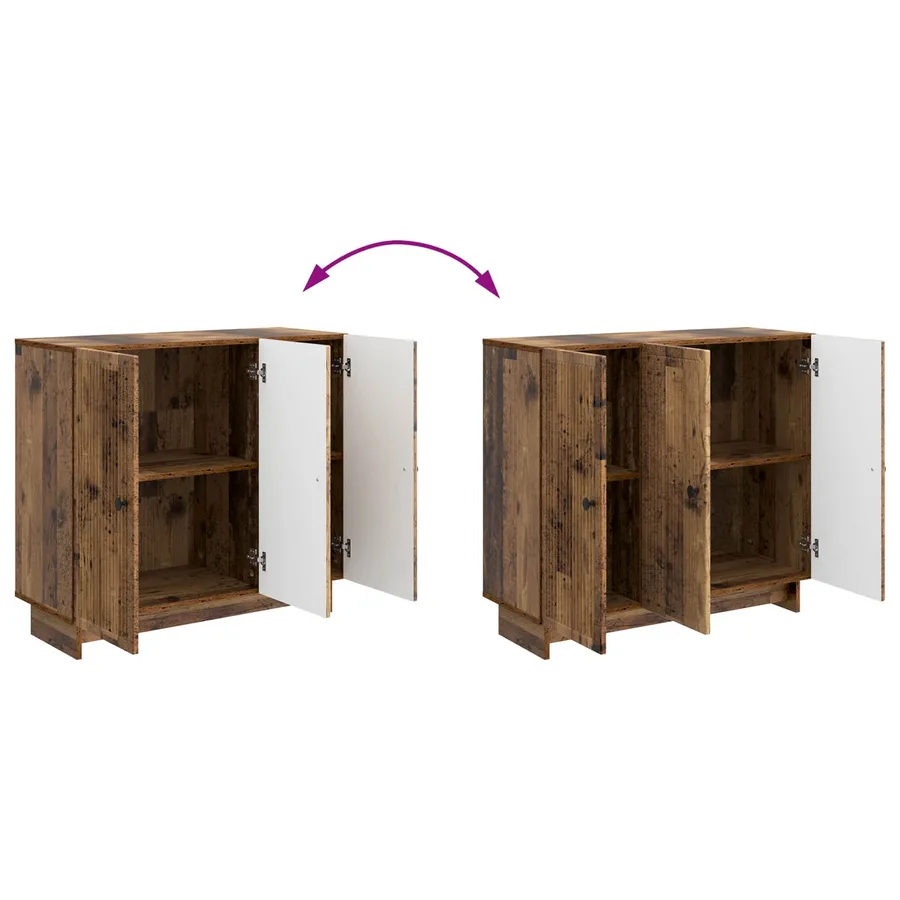 Buffet Bois ancien 89 x 34,5 x 80 cm Bois d'ingénierie - 11