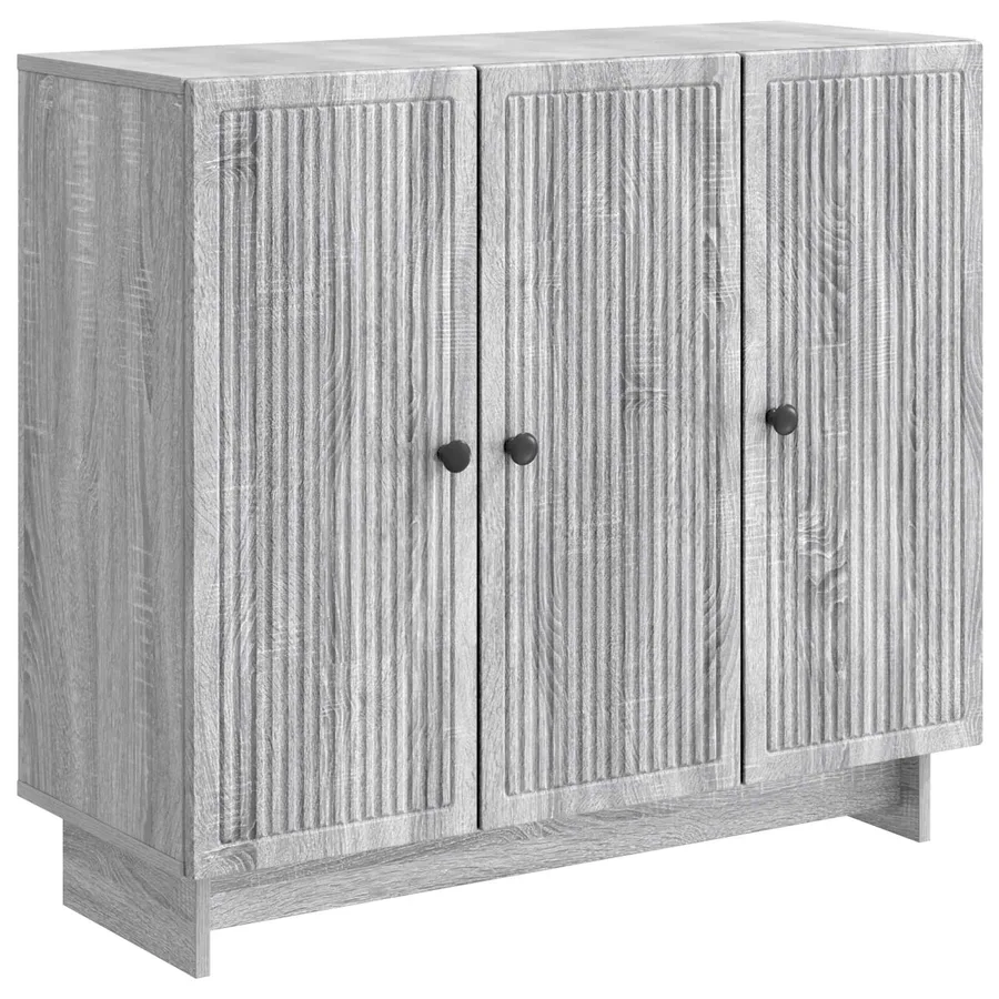Buffet Sonoma gris 89 x 34,5 x 80 cm Bois d'ingénierie - 2