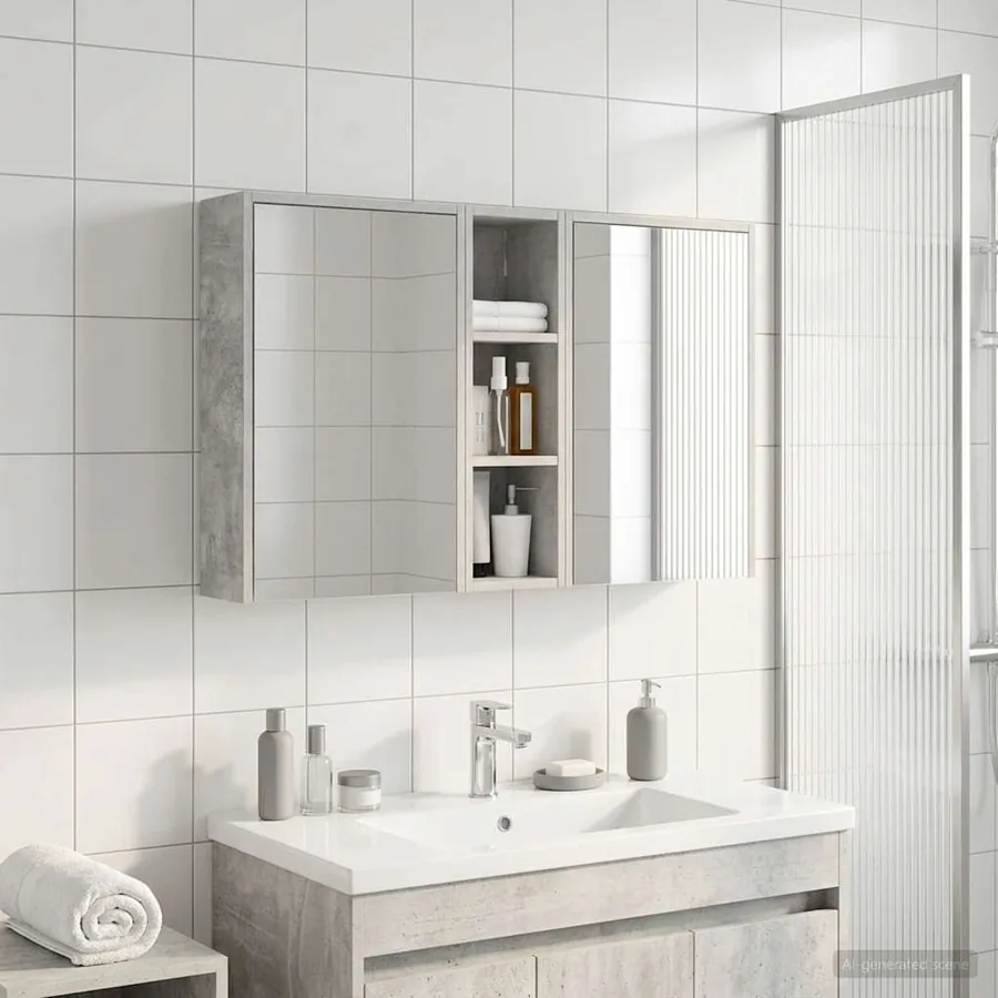Ensemble de Meubles de Salle de Bain 3 pcs 106 x 16 x 62,5 cm