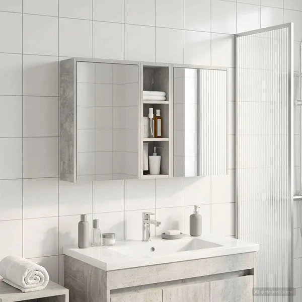 Ensemble de Meubles de Salle de Bain 3 pcs 106 x 16 x 62,5 cm