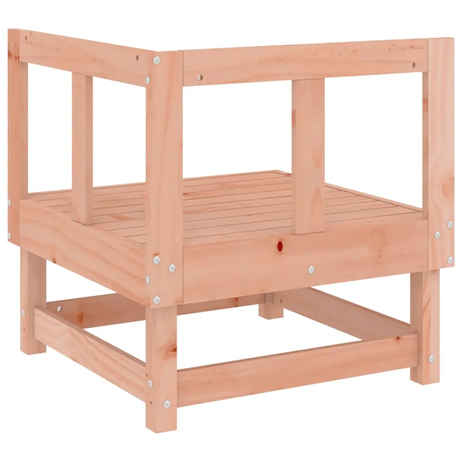Canapé d'angle de jardin bois massif douglas - 4