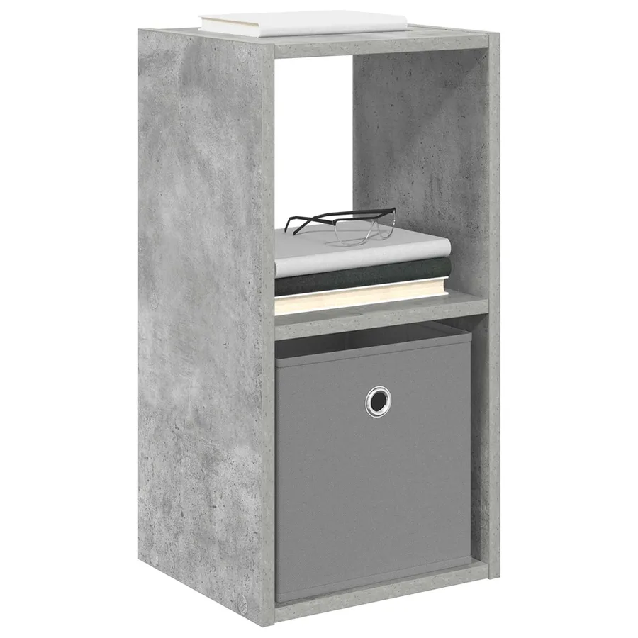 Table de chevet avec tiroir Gris béton 30,5 x 27 x 59,5 cm - 3
