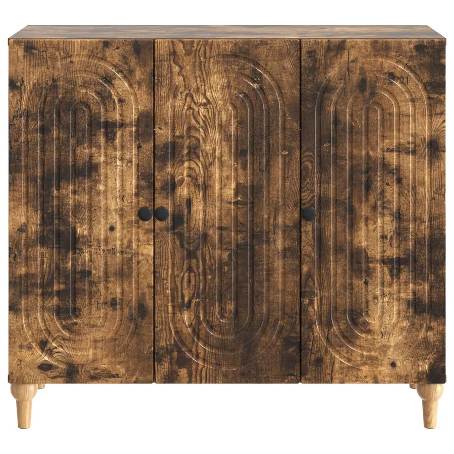 Buffet Chêne fumé 89 x 34,5 x 80 cm Bois d'ingénierie - 6