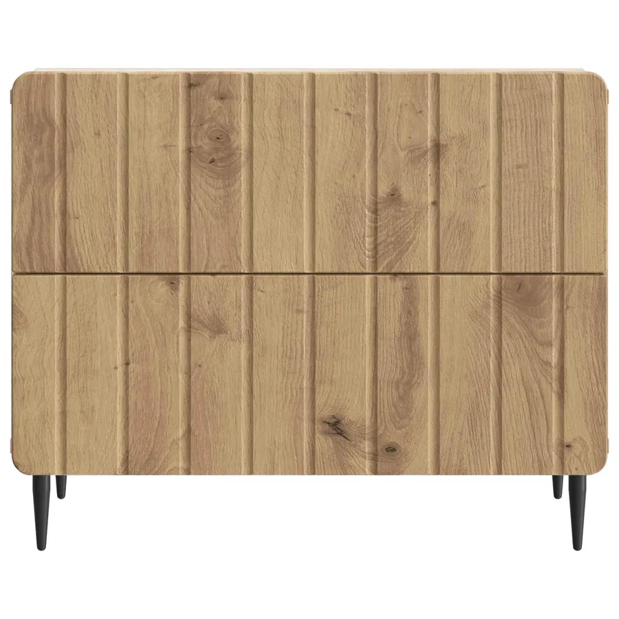 Cabinet de chevet Chêne artisanal 62 x 34,5 x 49,5 cm - 5