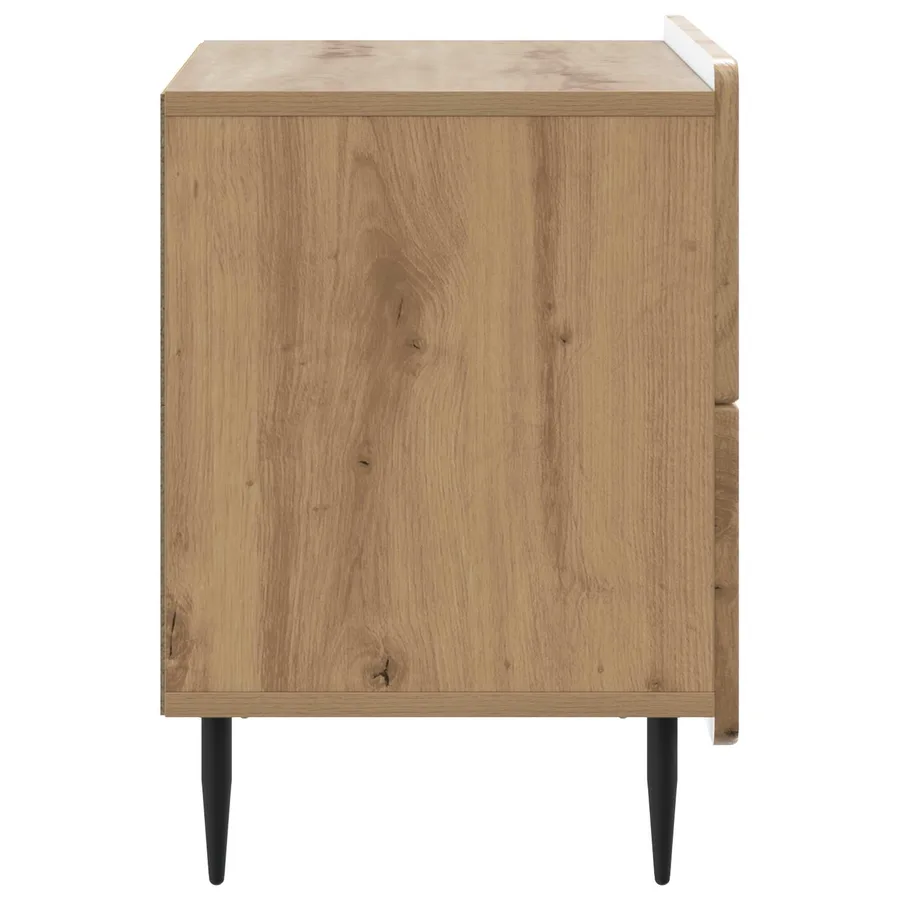 Cabinet de chevet Chêne artisanal 62 x 34,5 x 49,5 cm - 6