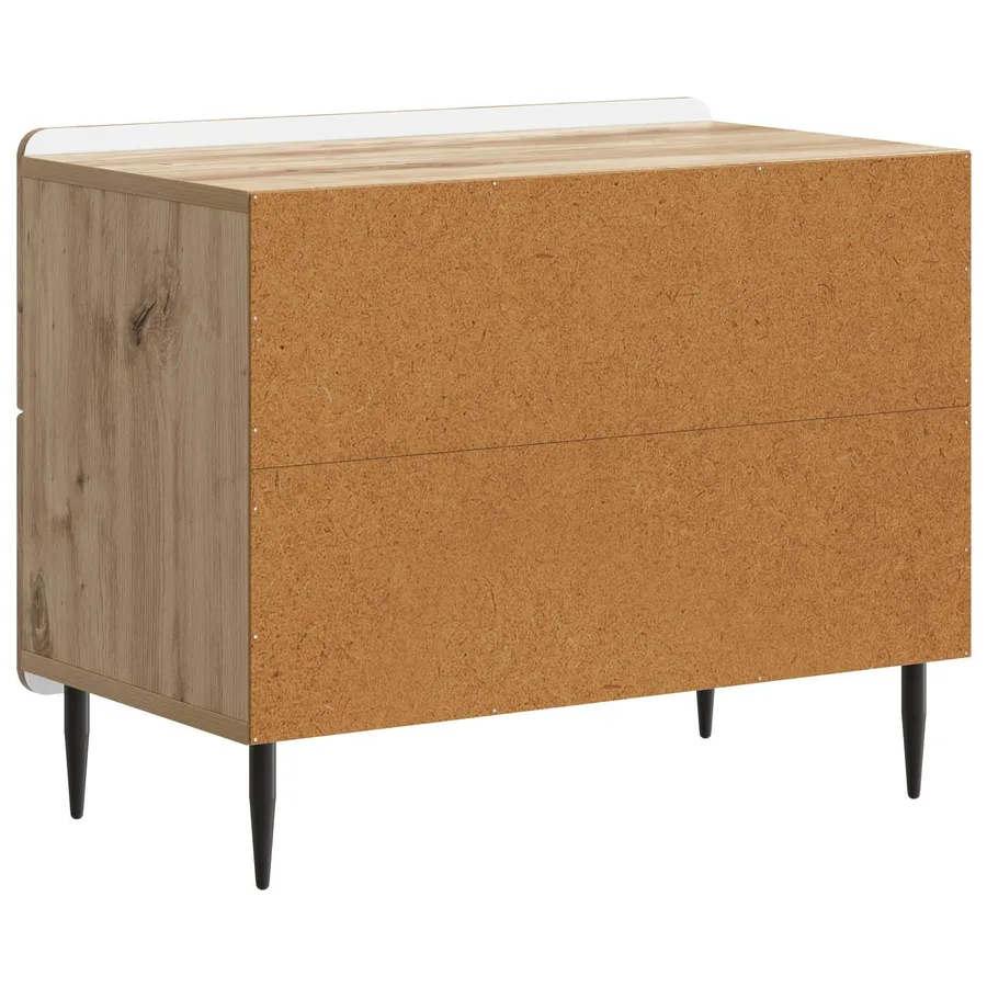 Cabinet de chevet Chêne artisanal 62 x 34,5 x 49,5 cm - 7