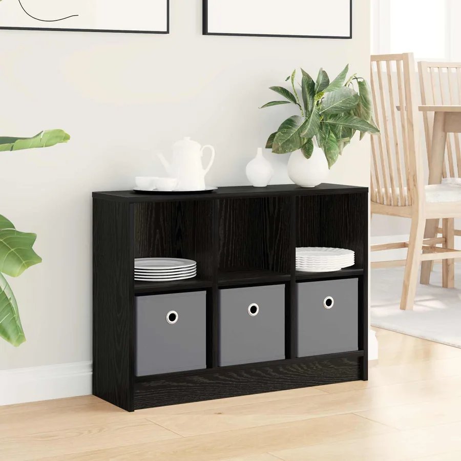 Buffet avec tiroir Chêne noir 73,5 x 22,5 x 53,5 cm