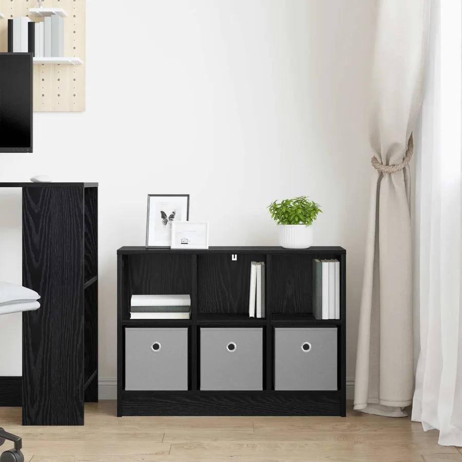 Buffet avec tiroir Chêne noir 73,5 x 22,5 x 53,5 cm - 4