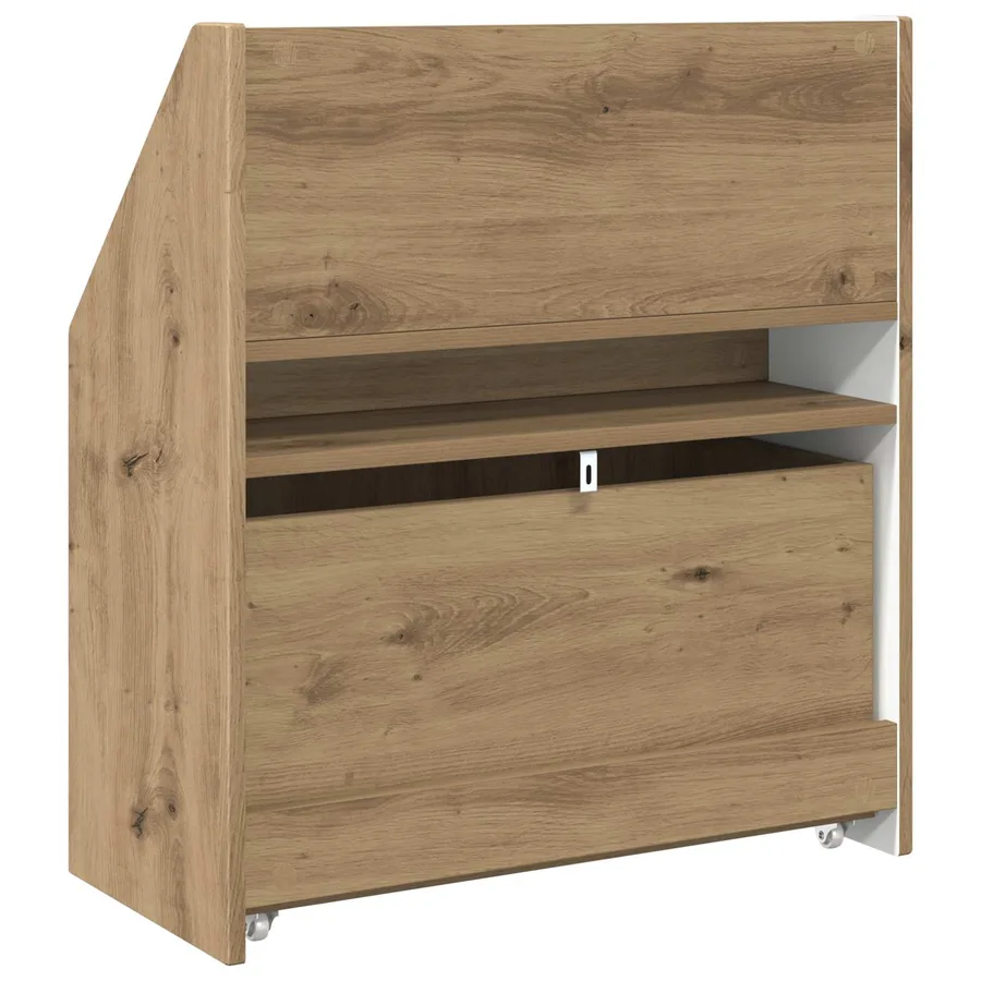Bibliothèque pour enfants Chêne artisanal 60 x 29,5 x 69 cm - 9