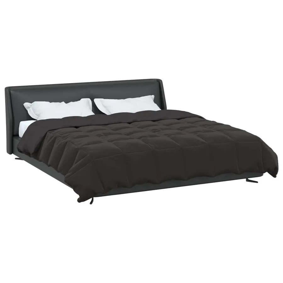 Duvet complet toute l'année Anthracite 200 x 220 cm Microfibre - 3