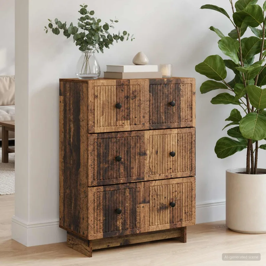 Armoire à tiroirs Bois ancien 66 x 34,5 x 90 cm - 4