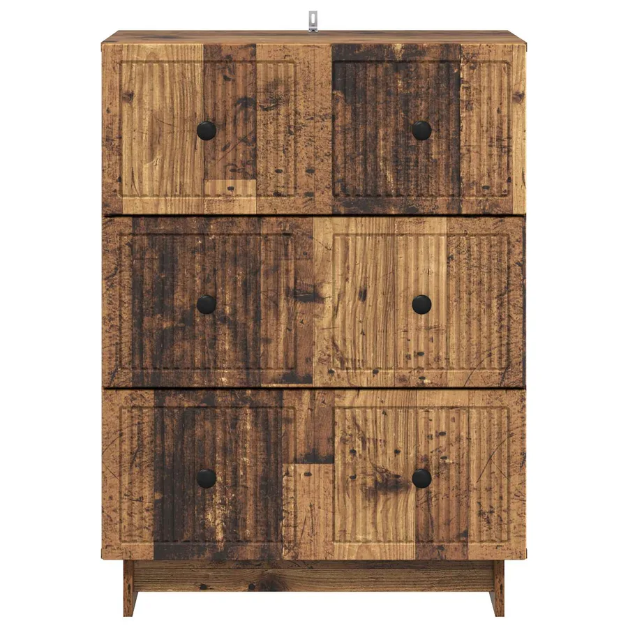 Armoire à tiroirs Bois ancien 66 x 34,5 x 90 cm - 6