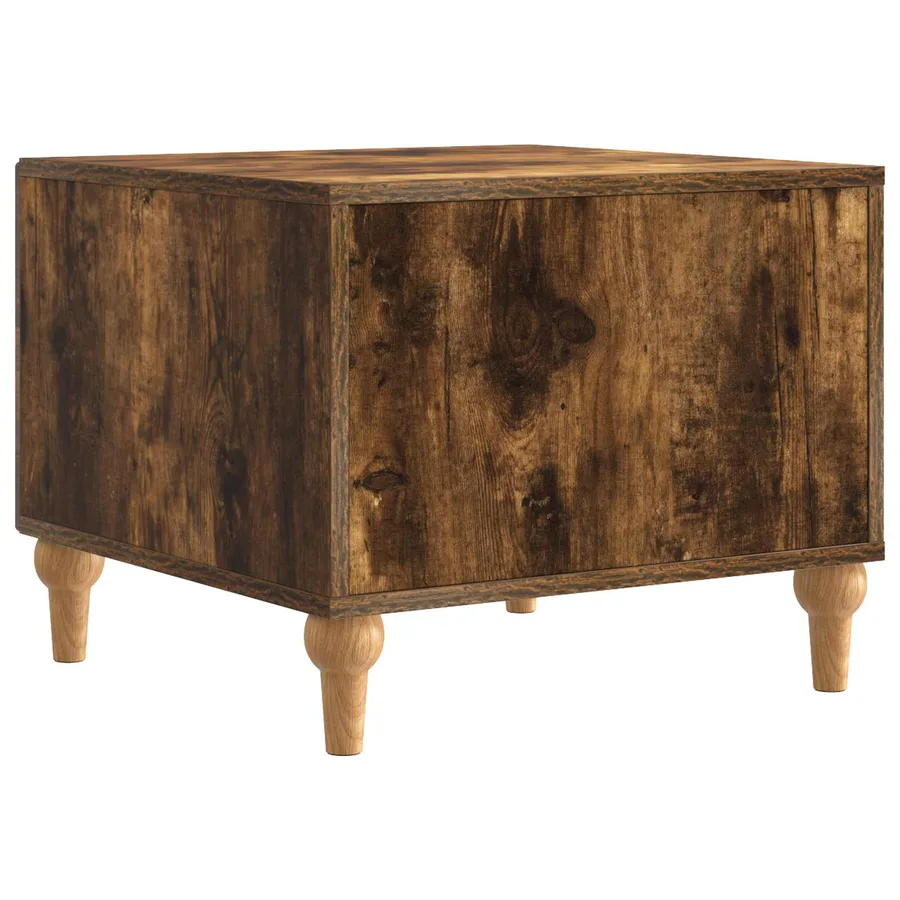 Table basse Chêne fumé 49 x 50 x 40 cm Bois d'ingénierie - 7