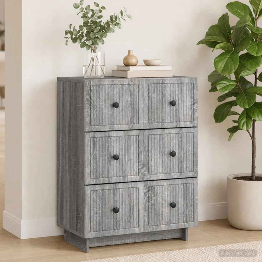 Armoire à tiroirs Sonoma gris 66 x 34,5 x 90 cm