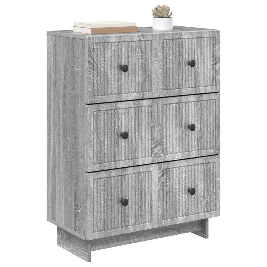 Armoire à tiroirs Sonoma gris 66 x 34,5 x 90 cm - 3
