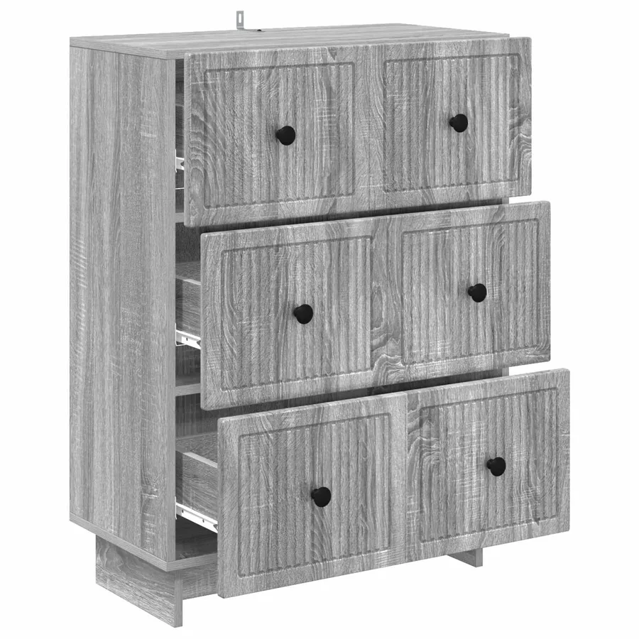 Armoire à tiroirs Sonoma gris 66 x 34,5 x 90 cm - 5
