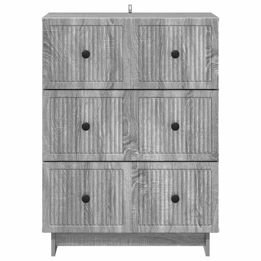 Armoire à tiroirs Sonoma gris 66 x 34,5 x 90 cm - 6