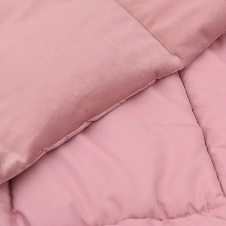 Duvet d'été simple Matelassé Rose 155 x 220 cm Microfibre - 5