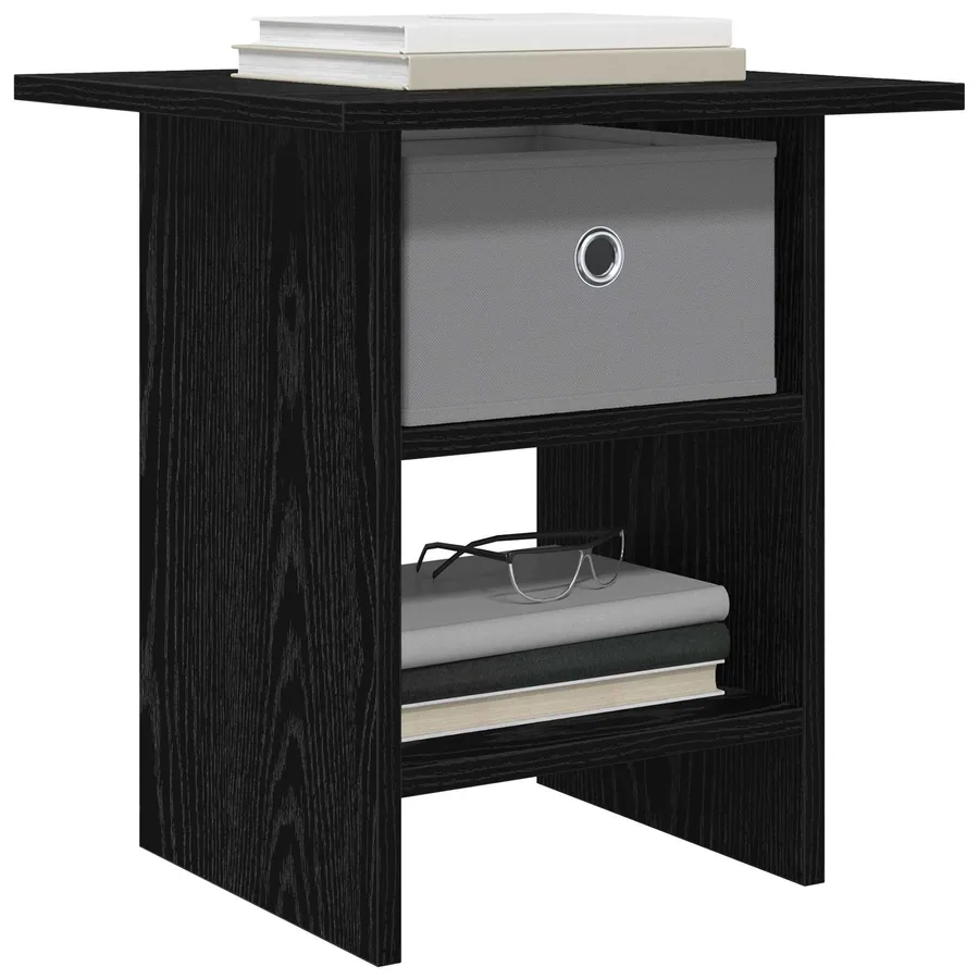 Table de chevet Chêne noir 41 x 40 x 45 cm Bois d'ingénierie - 3
