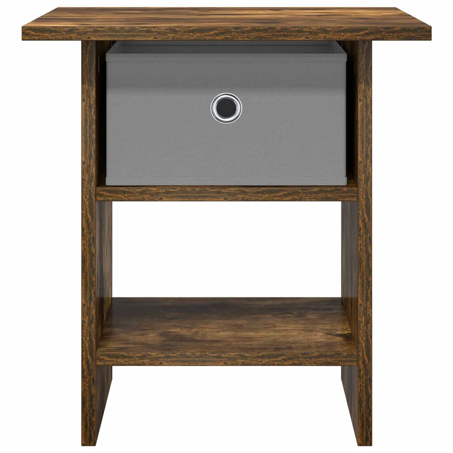 Table de chevet Chêne fumé 41 x 40 x 45 cm Bois d'ingénierie - 6