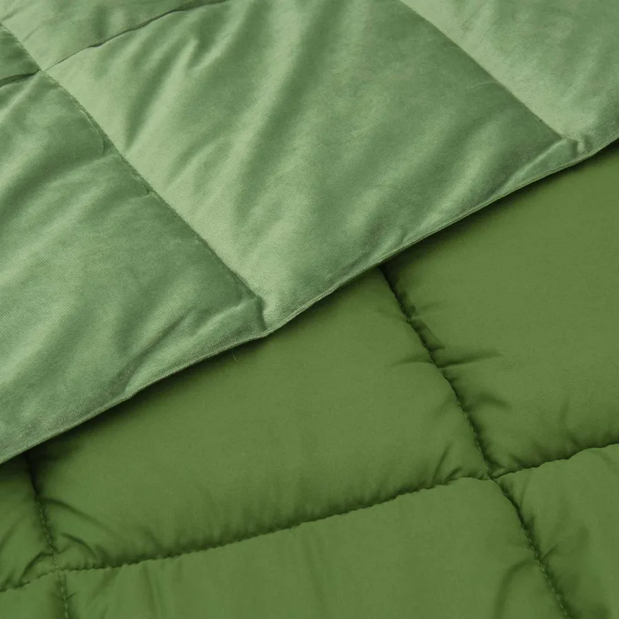 Duvet complet toute l'année Vert 155 x 200 cm Microfibre - 5