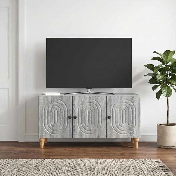 Meuble TV Sonoma gris 99 x 34,5 x 50 cm Bois d'ingénierie