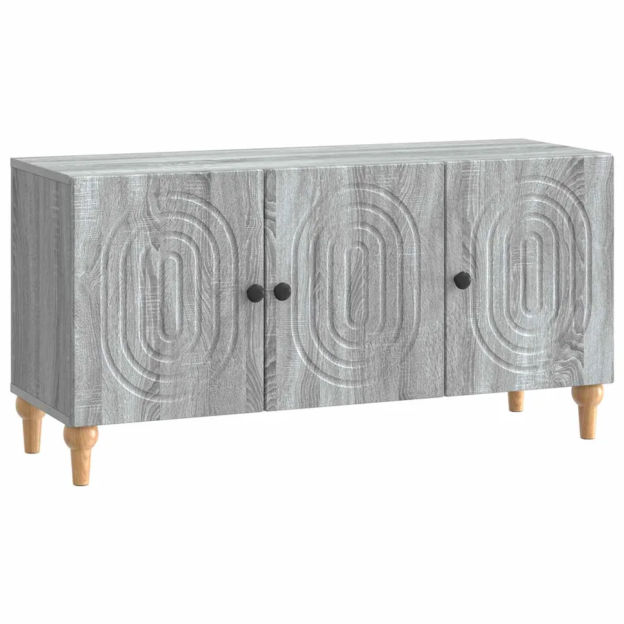 Meuble TV Sonoma gris 99 x 34,5 x 50 cm Bois d'ingénierie - 2
