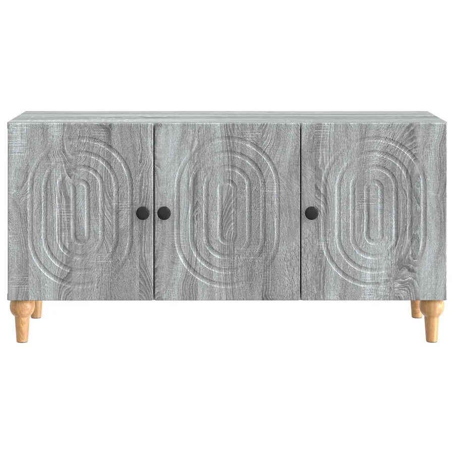 Meuble TV Sonoma gris 99 x 34,5 x 50 cm Bois d'ingénierie - 6