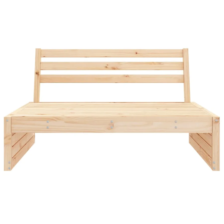Canapé central de jardin 120x80 cm bois de pin massif - 3