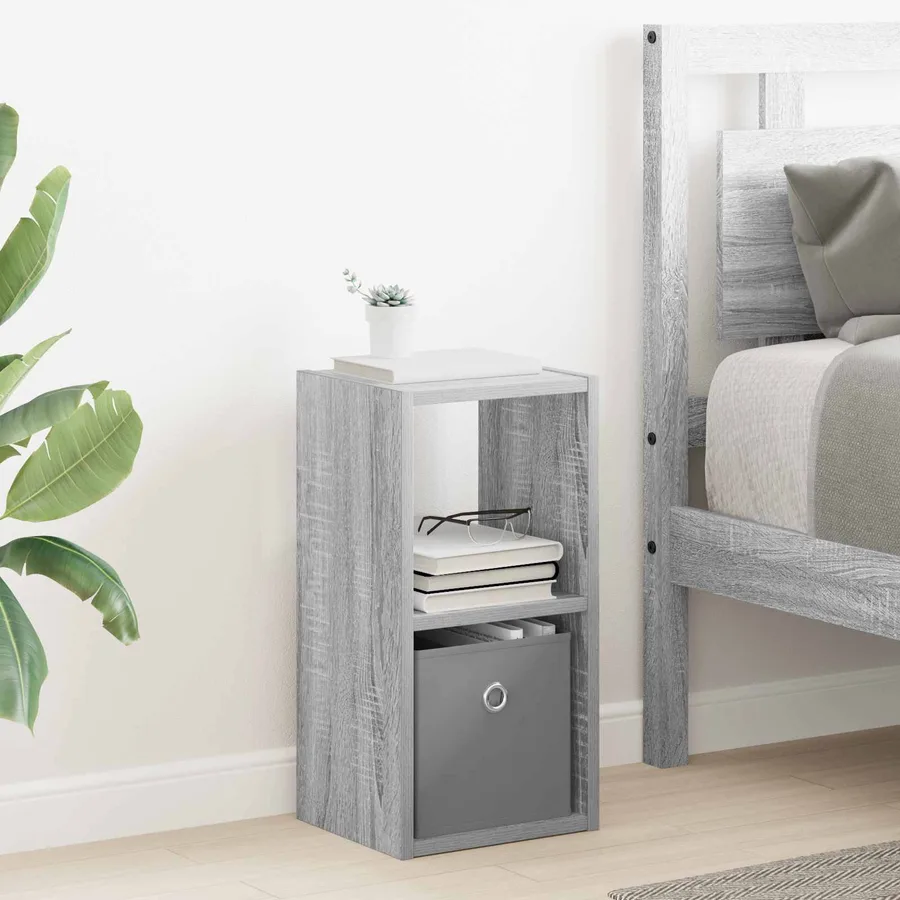 Table de chevet 2 pcs Gris Sonoma 25,5 x 22 x 49,5 cm - 4