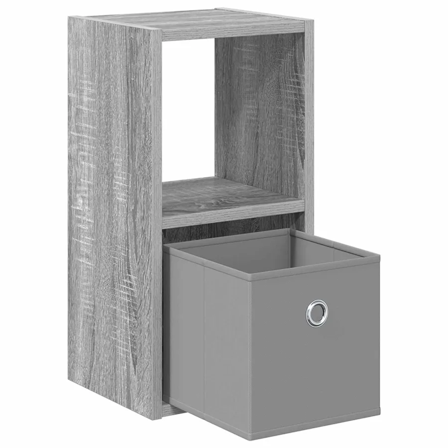 Table de chevet 2 pcs Gris Sonoma 25,5 x 22 x 49,5 cm - 5