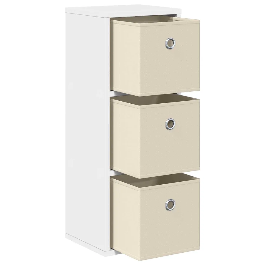 Buffet avec tiroir Blanc 25,5 x 22 x 69,5 cm - 4