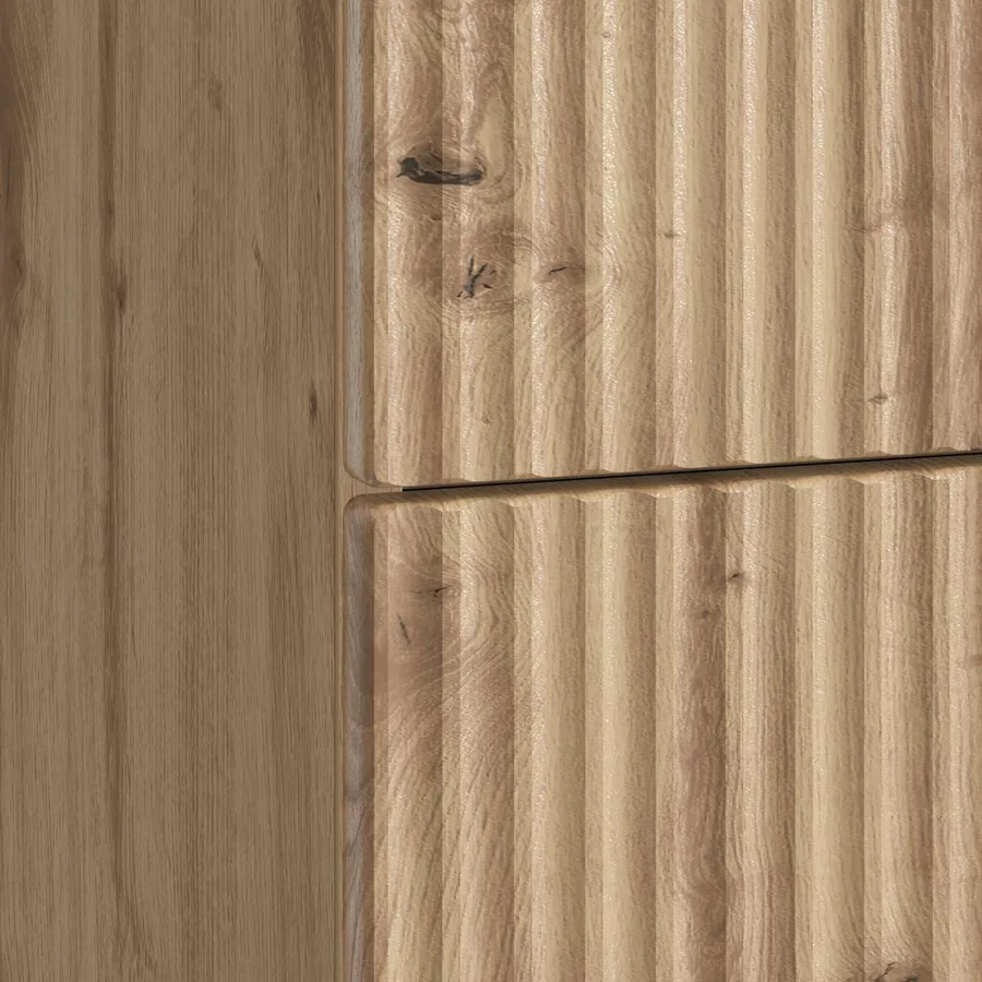 Cabinet de chevet 2 pc Chêne artisanal 43 x 34,5 x 48 cm - 10