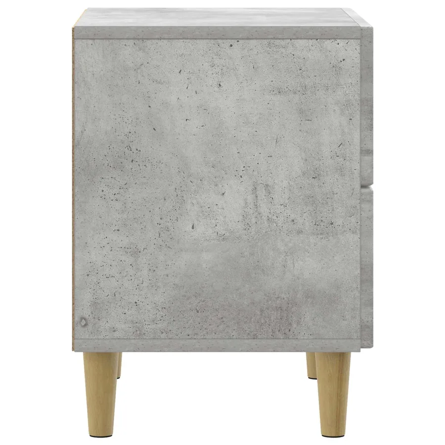 Cabinet de chevet avec tiroir Gris béton 43 x 34,5 x 48 cm - 6