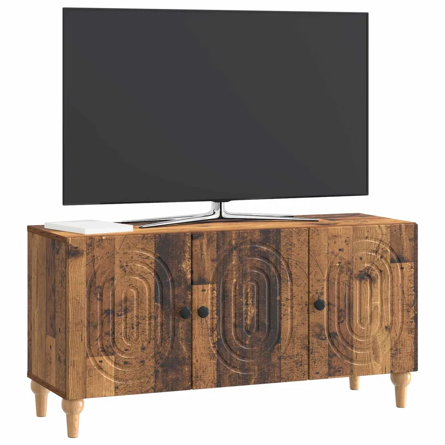 Meuble TV Bois ancien 99 x 34,5 x 50 cm Bois d'ingénierie - 3
