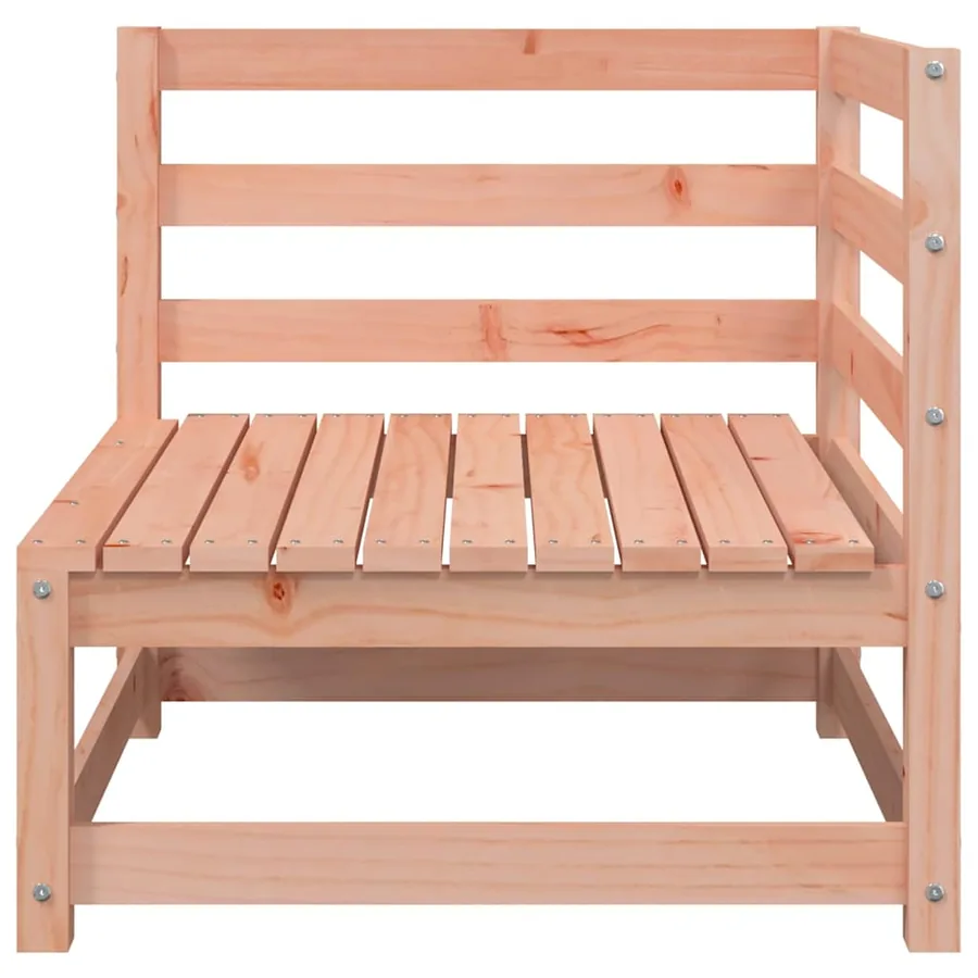 Canapé de jardin avec repose-pieds 2 places bois massif douglas - 6