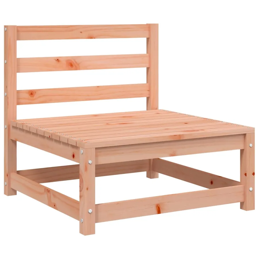 Canapé de jardin avec repose-pieds 2 places bois massif douglas - 7