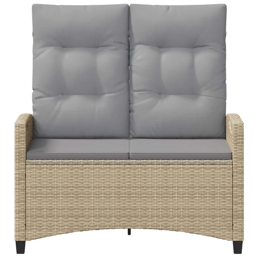 Banc de jardin Beige et Gris clair 105 x 60 x 112 cm - 4