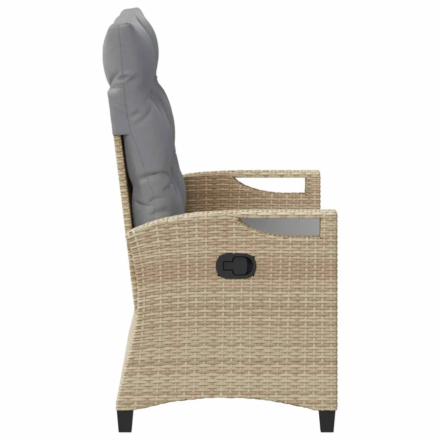 Banc de jardin Beige et Gris clair 105 x 60 x 112 cm - 5